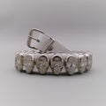 Belt 1-Row Skull Studs