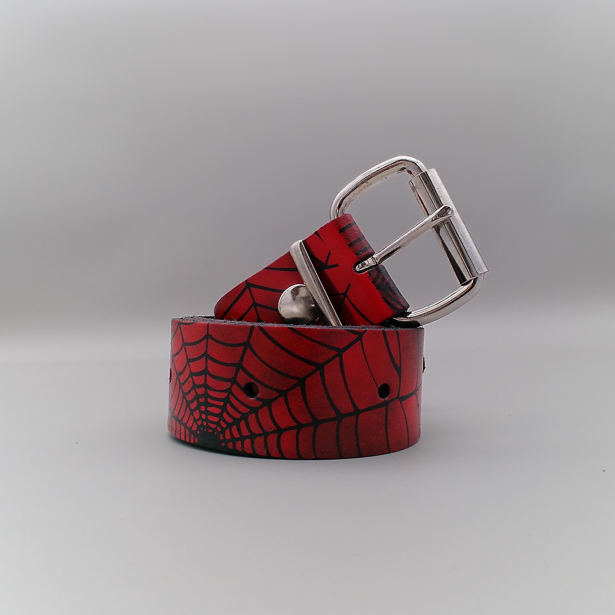 Belt 2-Row Spider Design Red