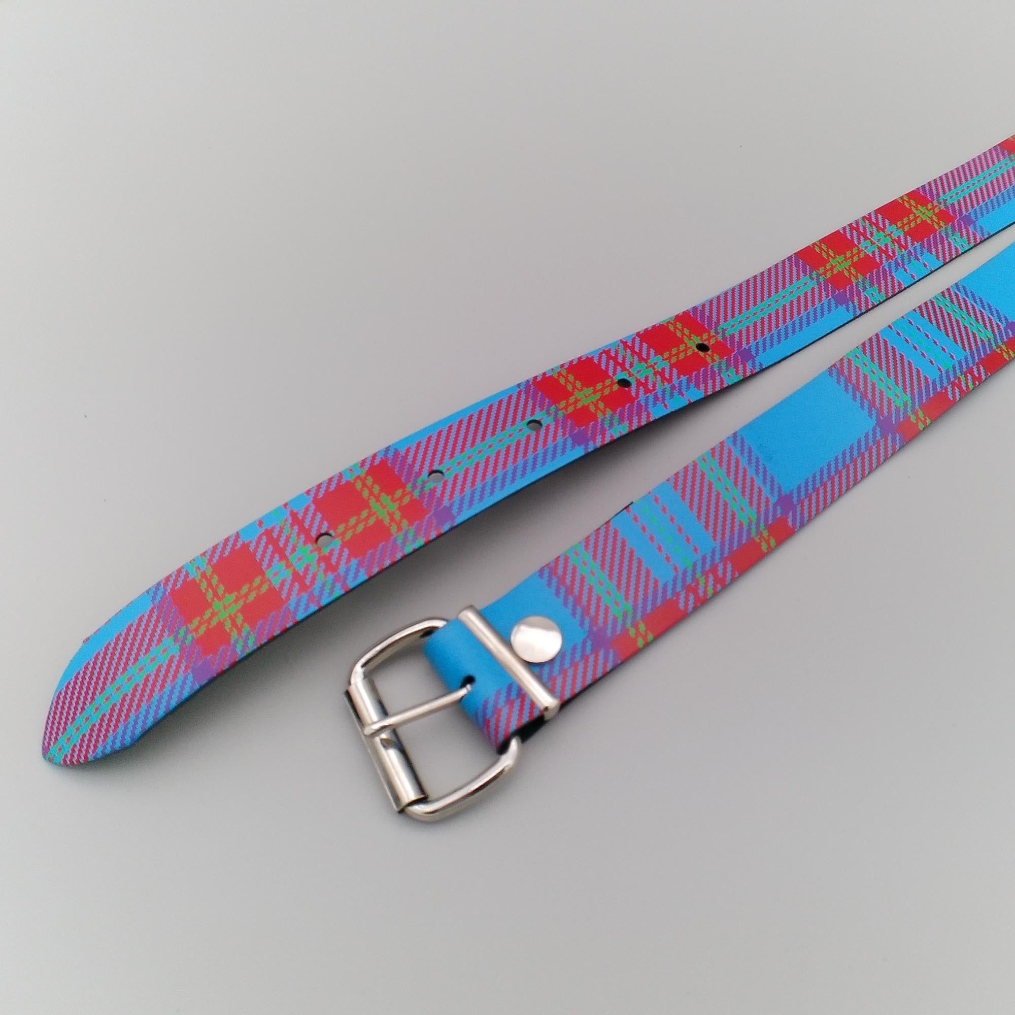 Belt 2-Row Tartan Design